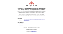 Desktop Screenshot of amprius.com