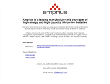 Tablet Screenshot of amprius.com